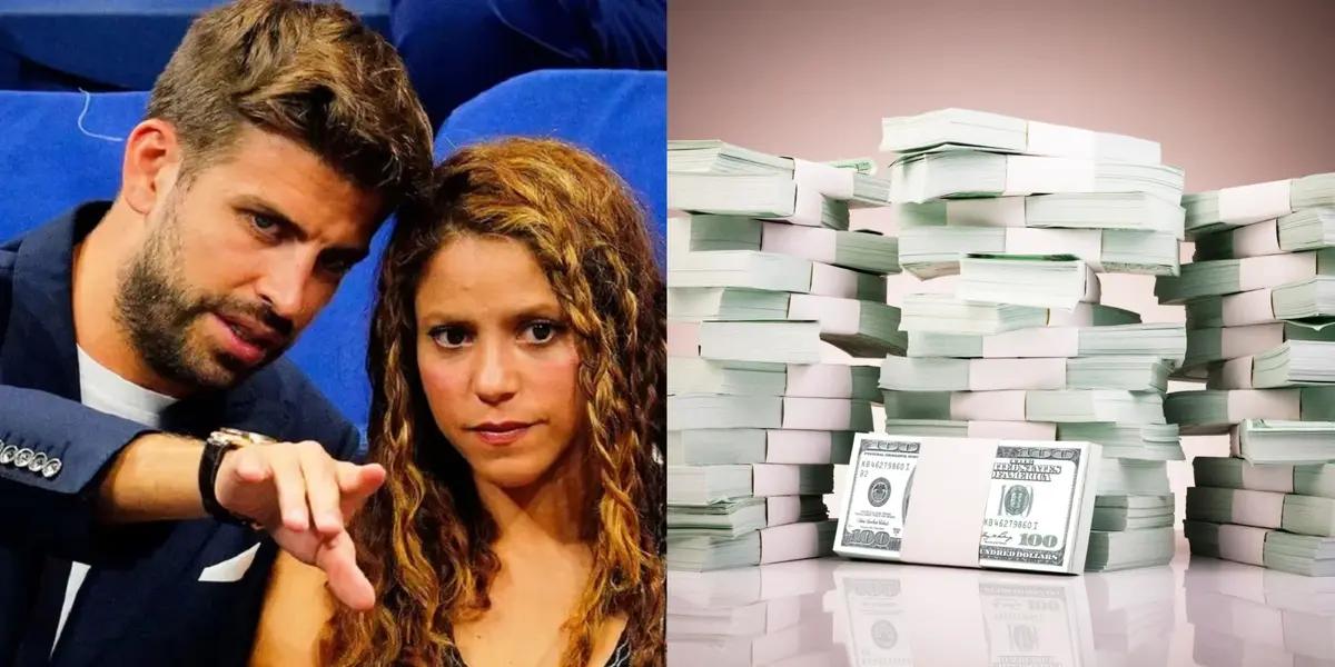 El defensa central le exige una importante suma de dinero a la cantante para que pueda irse con sus hijos a vivir a Miami.