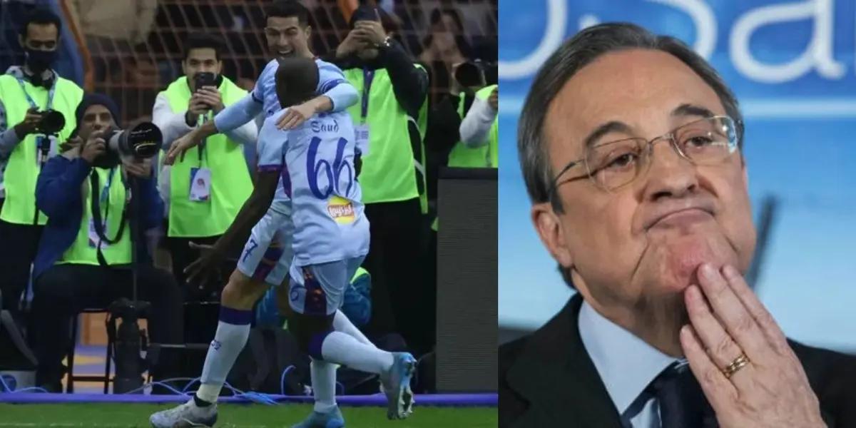 El defensor del PSG fue cómplice de Cristiano durante el encuentro.