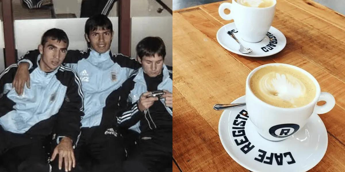 El delantero argentino Pablo Vitti pasó de dejar en el banco a Messi a tener su propia cafetería.