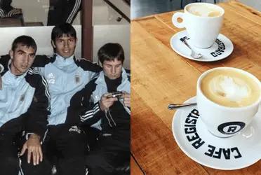 El delantero argentino Pablo Vitti pasó de dejar en el banco a Messi a tener su propia cafetería.