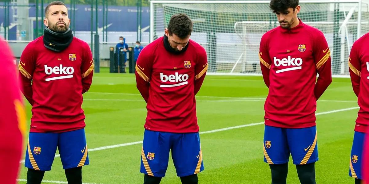 El delantero argentino no pudo contener la tristeza en el entrenamiento del Barcelona.