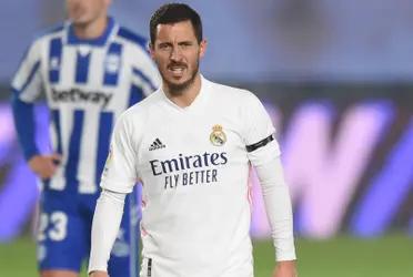 El delantero belga Eden Hazard ha tenido una muy mala performance desde su llegada al Real Madrid, estando incluso más días lesionado de los que ha estado disponible para jugar.