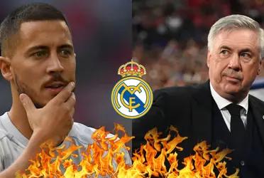 El delantero belga quedó fuera del once inicial y llamó la atención pensando en su futuro.