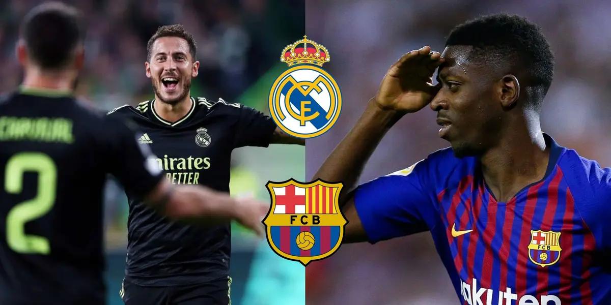 El delantero belga tiene la única y posible última chance de poder destacar con la camiseta blanca, y al igual que en su momento el francés la aprovechó con el cuadro culé, él no quiere ser menos.