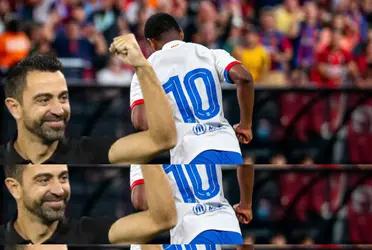 El delantero blaugrana fue el encargado de marcar el único tanto en la victoria azulgrana.