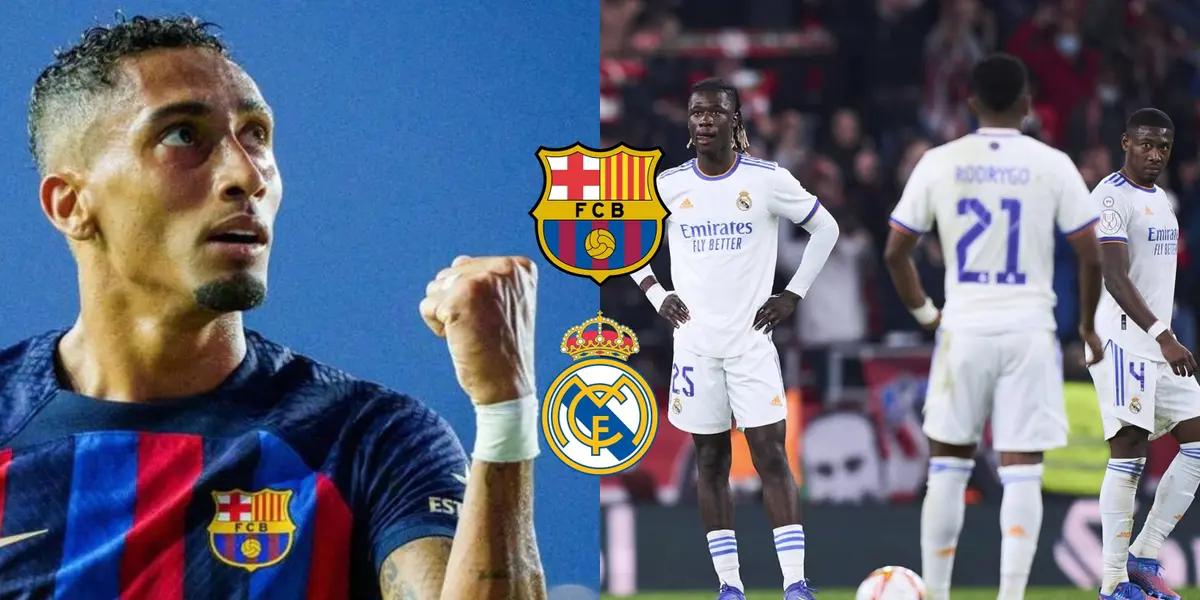 El delantero brasileño está siendo claramente la figura del equipo culé en el Clásico y al cuadro merengue le cuesta mucho poder pararlo.