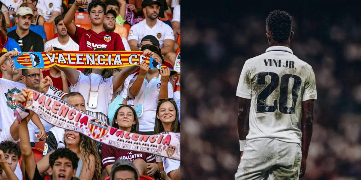 El delantero brasileño fue muy castigado por los fanáticos del Valencia.