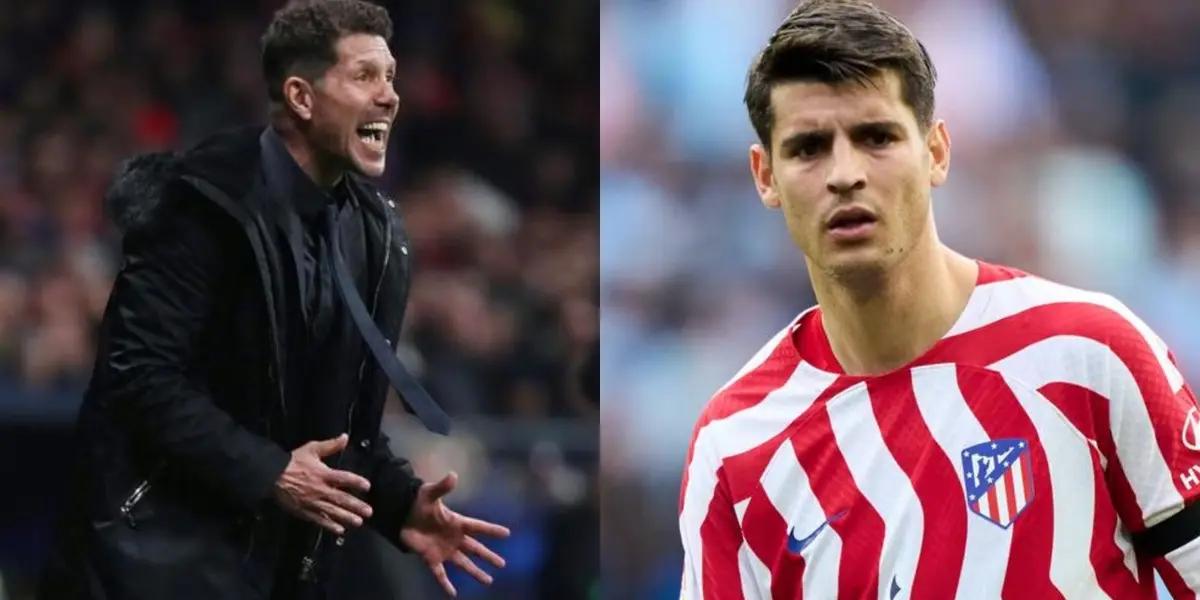 El delantero colchonero se perdió un gol increíble en el área rival.