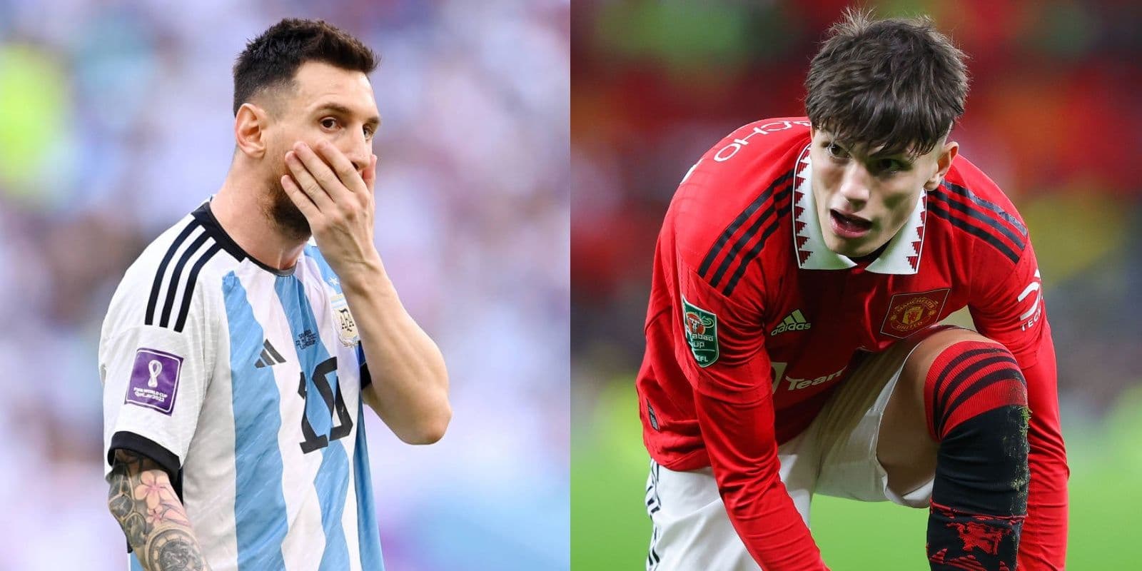 El delantero del Manchester United se había mostrado muy fanático de la Albiceleste durante el Mundial, pero en la final hizo algo que sorprendió a todos.