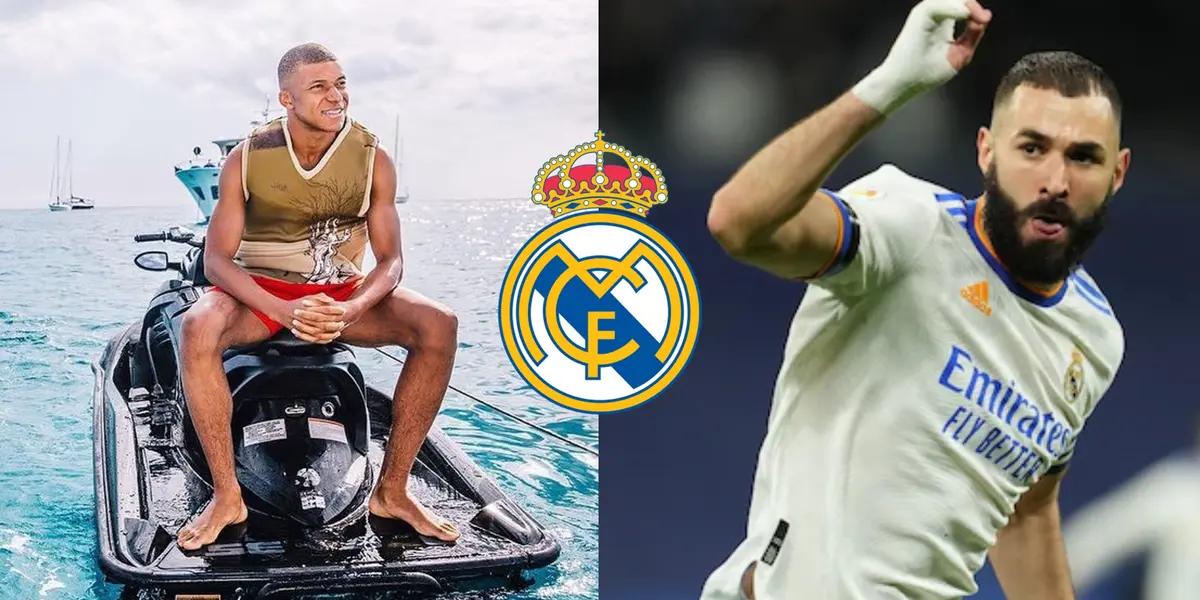 El delantero del PSG se mostró de sus vacaciones disfrutando con sus amigos, a diferencia del merengue, quien sigue entrenando a pleno pensando en lo que viene.