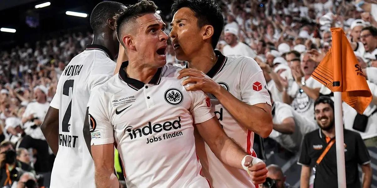 El delantero el Eintracht Frankfurt fue la gran figura de la final de la UEFA Europa League. El colombiano está en la mira de varios equipos europeos.