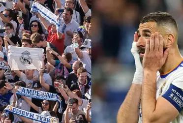 El delantero francés Benzema tuvo una situación desafortunada con el equipo blanco.