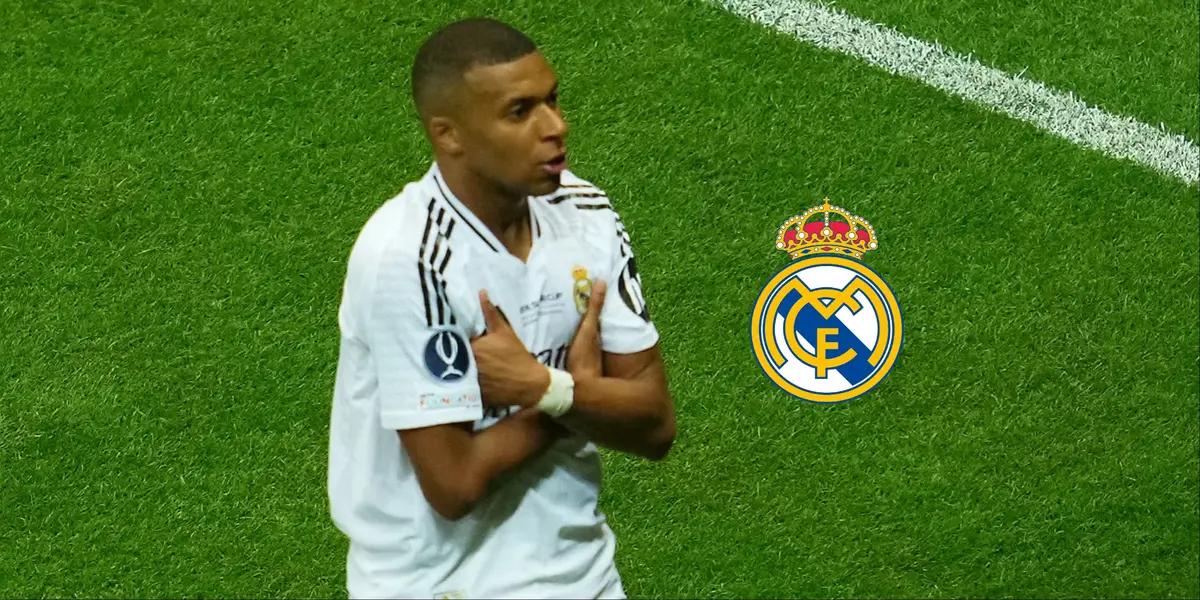 El delantero francés del Real Madrid celebró su gol haciendo aspavientos y gritando