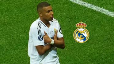 El delantero francés del Real Madrid celebró su gol haciendo aspavientos y gritando