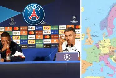 El delantero francés y el entrenador del PSG son duramente criticados en redes sociales por reírse ante una pregunta de un periodista.