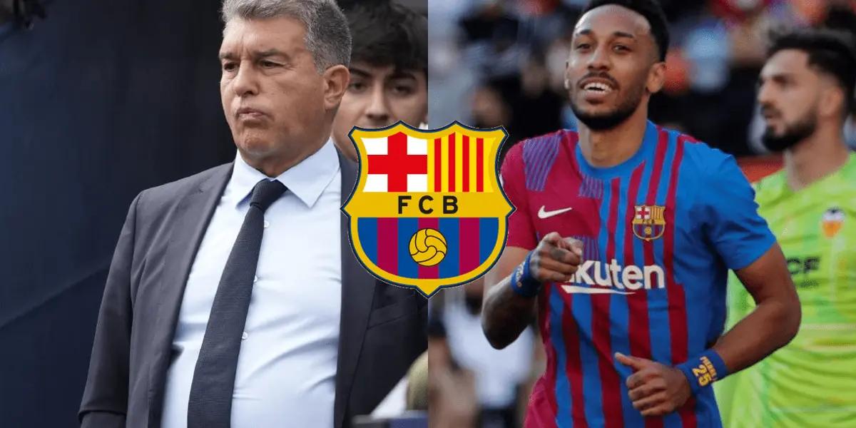 El delantero gabonés está teniendo un partidazo ante el Barcelona e humilla a Laporta.