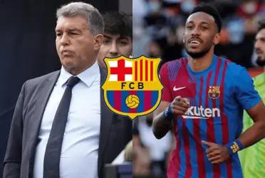 El delantero gabonés está teniendo un partidazo ante el Barcelona e humilla a Laporta.