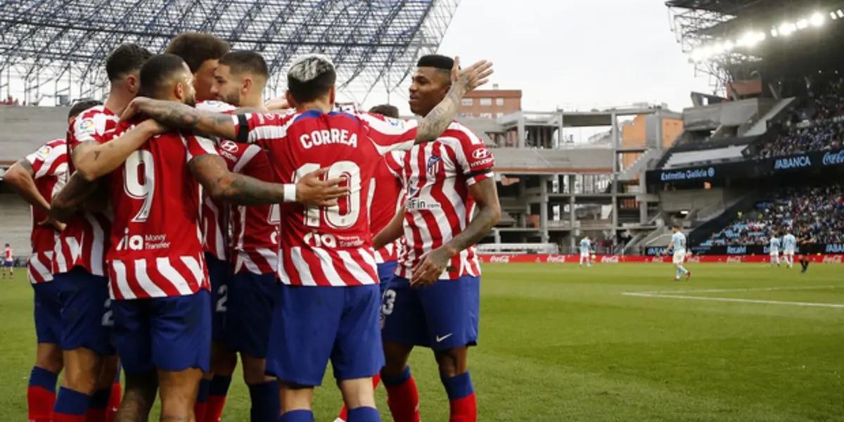 El delantero le dio un agónico e importante triunfo al Atlético.