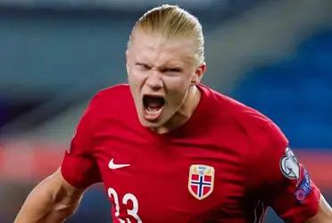 El delantero noruego llega con un registro impresionante en su selección