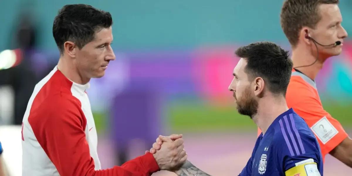 El delantero polaco del Barcelona concedió una extensa entrevista en la que se refirió a Leo.