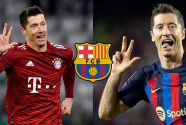 El delantero polaco con pasado en Bayern, fue un verdugo muy duro para el cuadro culé y ahora deberá compartir equipo con ellos en una nueva edición de Champions League.