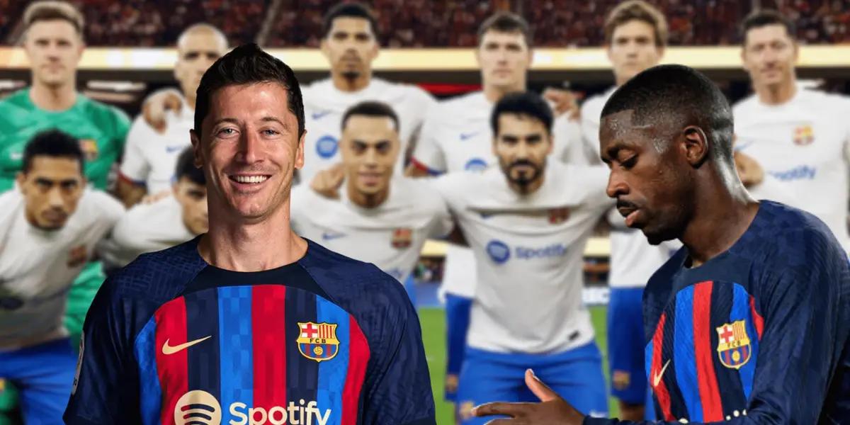 El delantero polaco se está llevando más que bien con uno de los nuevos.