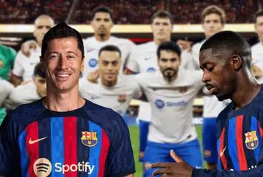 El delantero polaco se está llevando más que bien con uno de los nuevos.