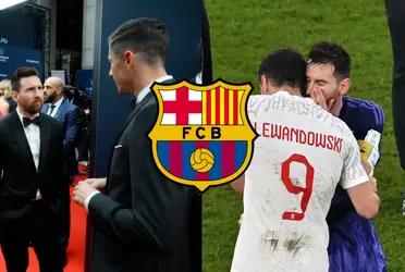 El delantero polaco se refirió a la situación que se vivió con la posible vuelta de Messi.