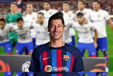 El delantero polaco se refirió a una situación particular entre la plantilla culé.