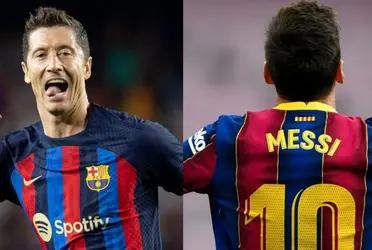 El delantero polaco tuvo varias polémicas con el astro argentino.