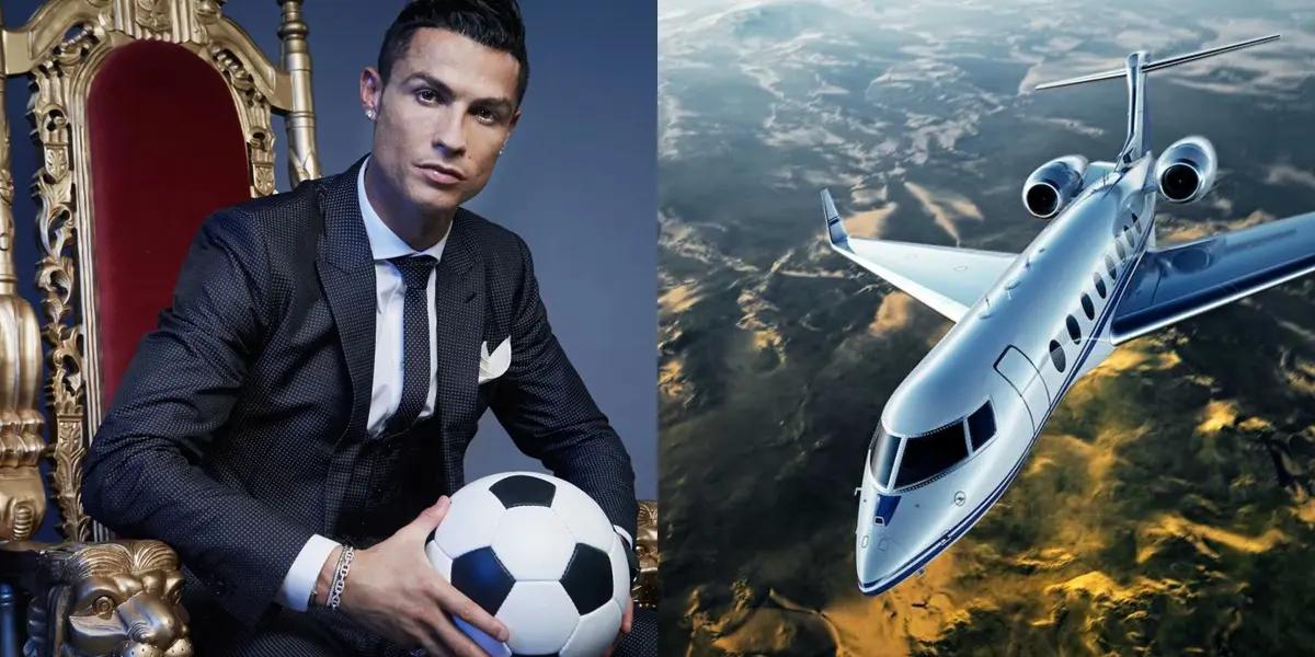 El delantero portugués decidió vender su aeronave que causó furor en todas las redes.