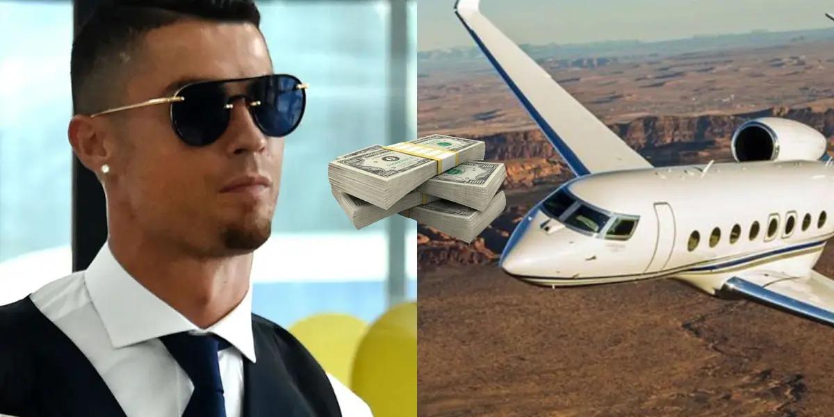 El delantero portugués quiere desprenderse de su avión que compró hace siete años atrás.