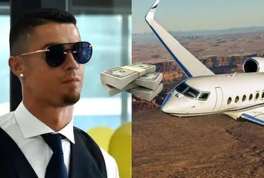 El delantero portugués quiere desprenderse de su avión que compró hace siete años atrás.