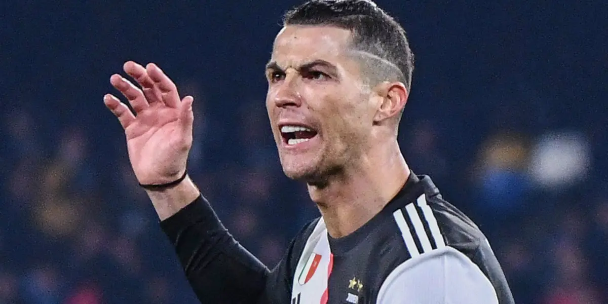 El delantero portugués se mostró muy enfadado después del partido de Juventus.