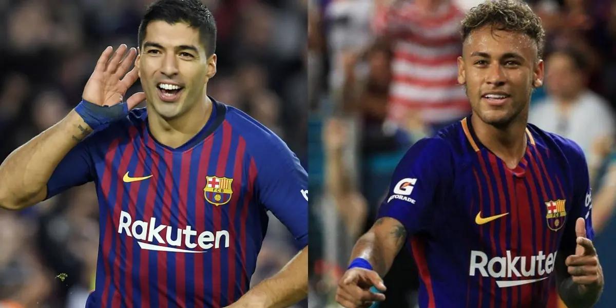 El delantero uruguayo fue compañero del brasileño en la famosa MSN.