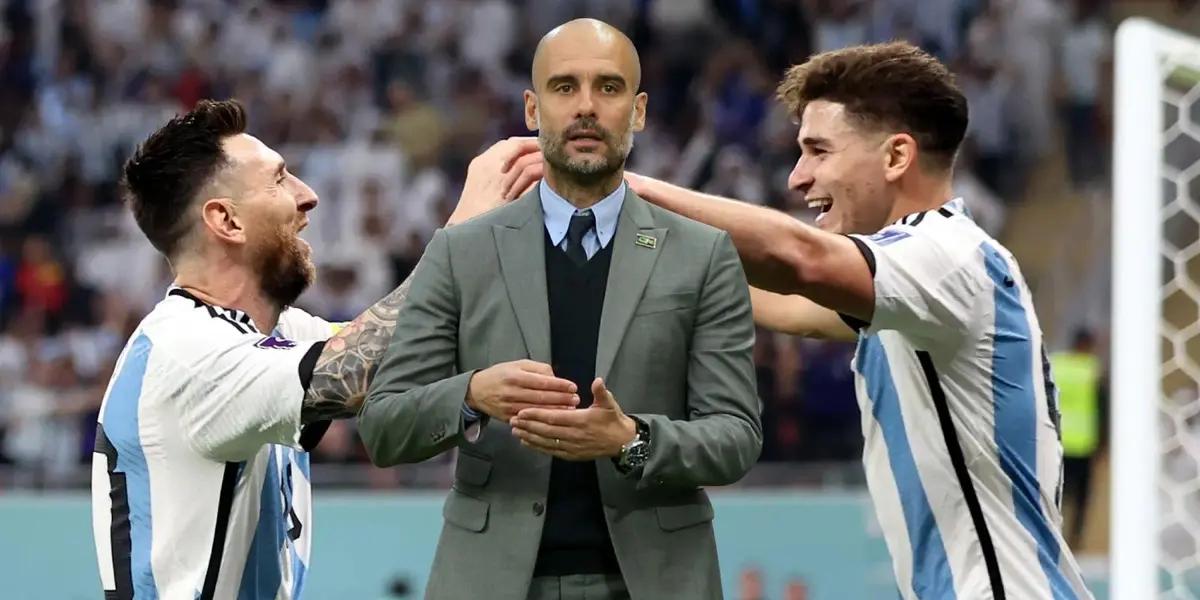 El DT del Manchester City comparó a su jugador con Leo.