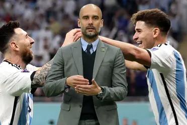 El DT del Manchester City comparó a su jugador con Leo.