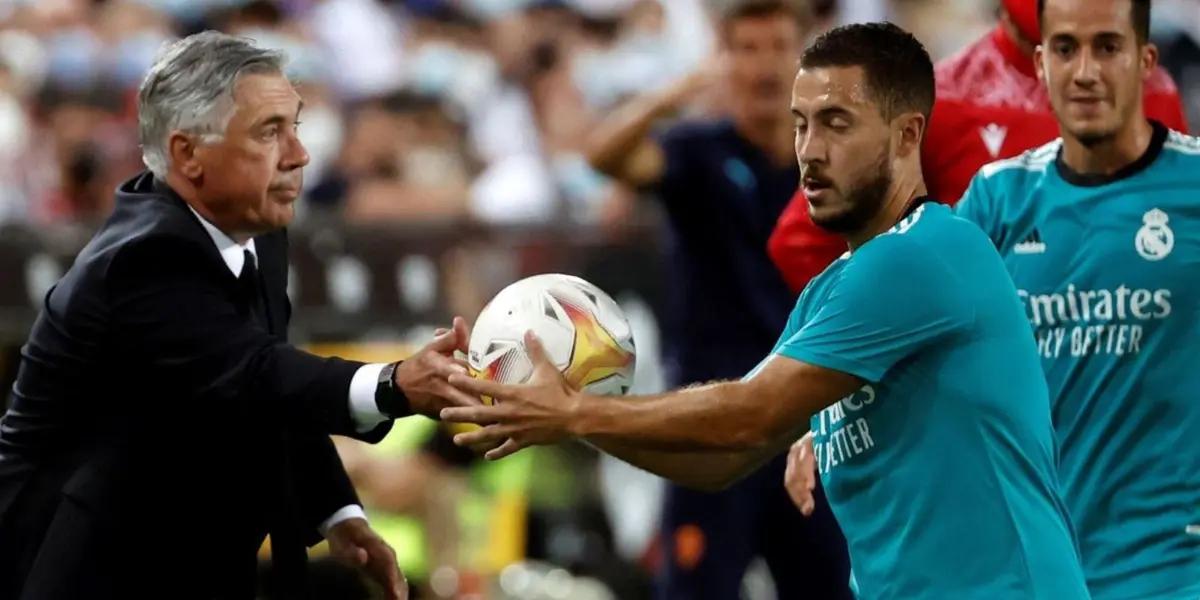 El DT del Real Madrid fue consultado por la ausencia del belga ante Valladolid y su respuesta sorprendió.