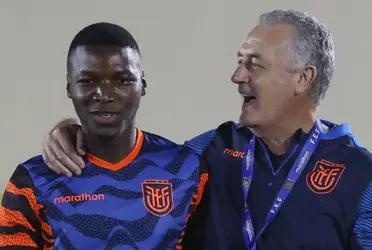 El DT de Ecuador rescató a su figura en rueda de prensa.