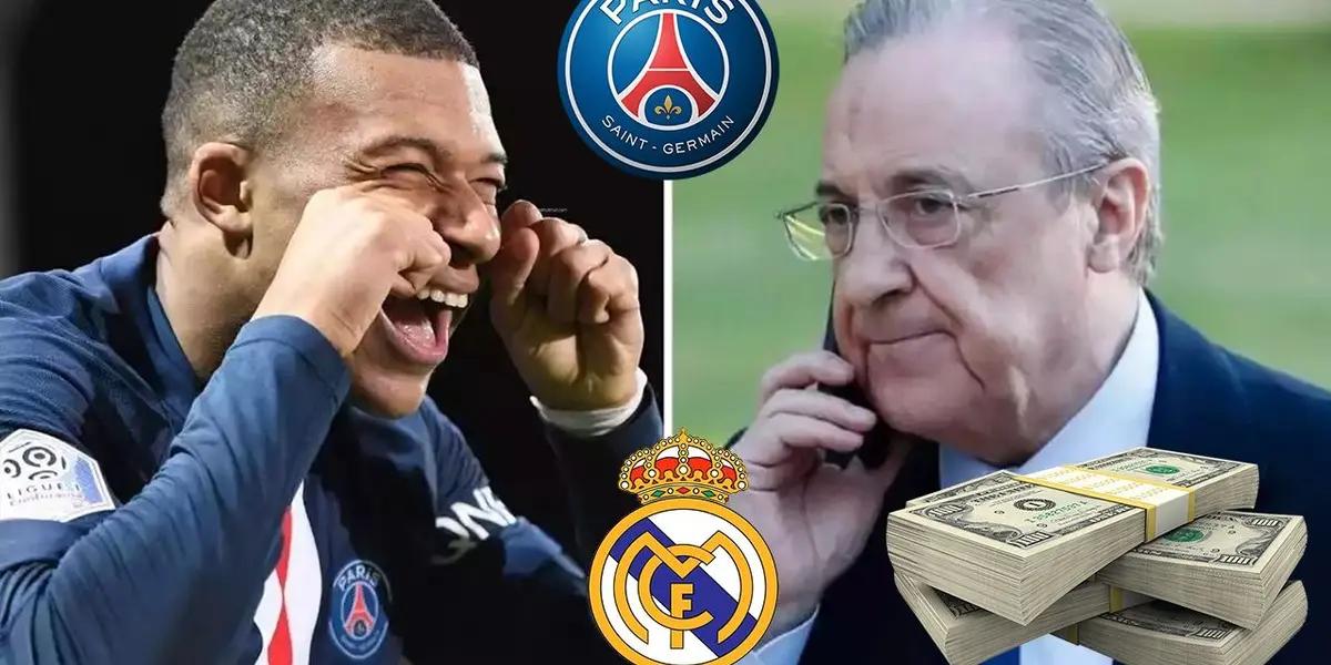 El dueño de París Saint-Germain, Nasser Al Khelaifi, contradijo a Florentino Pérez y explicó que su máxima estrella, el francés Kylian Mbappé, quería quedarse junto a Lionel Messi en la franquicia gala.