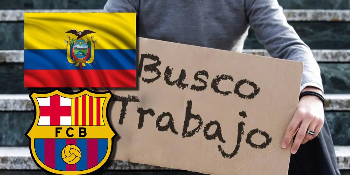 El ecuatoriano que costó 10 millones y le anotó al Barça, hoy busca trabajo