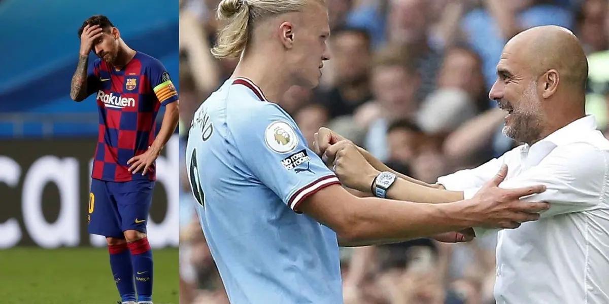 El enorme delantero del Manchester City se deshizo en elogios para con su técnico a una altura tan inusitada que ni siquiera en el argentino Messi se vio cuando era entrenador culé.