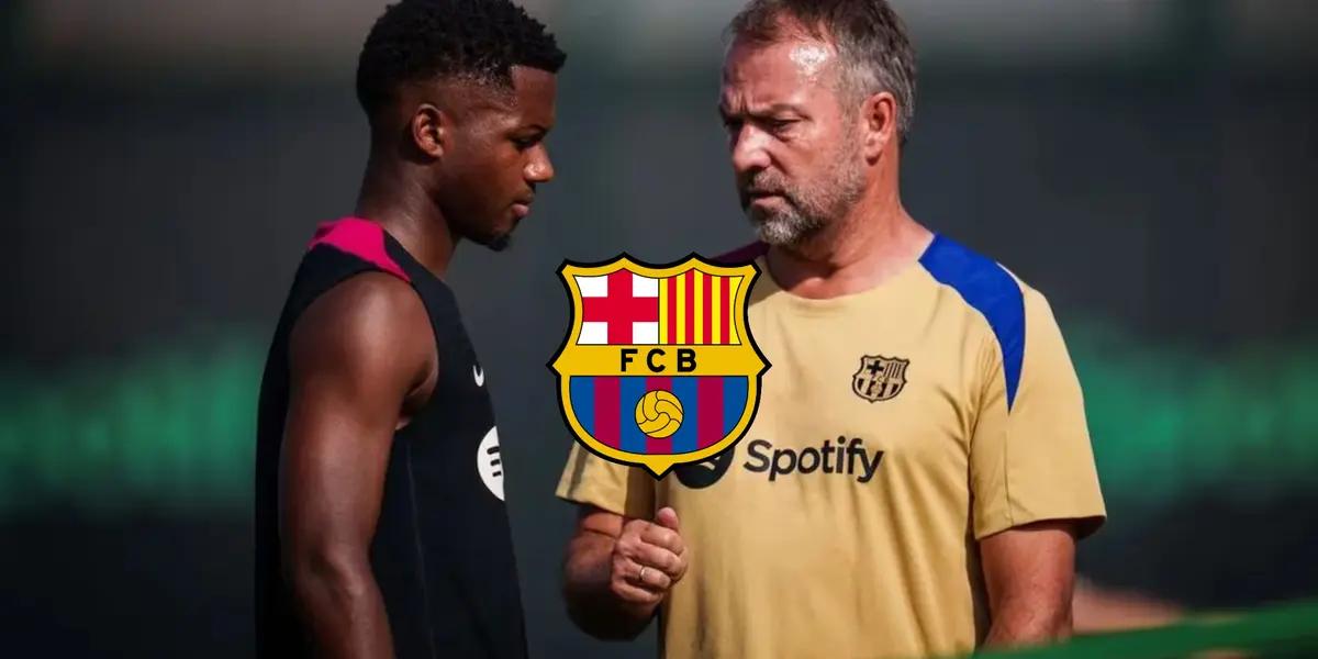 El entrenador alemán del FC Barcelona está intentando que Ansu vuelva a su mejor nivel