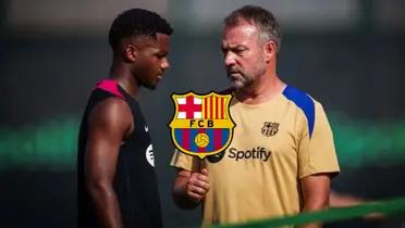El entrenador alemán del FC Barcelona está intentando que Ansu vuelva a su mejor nivel