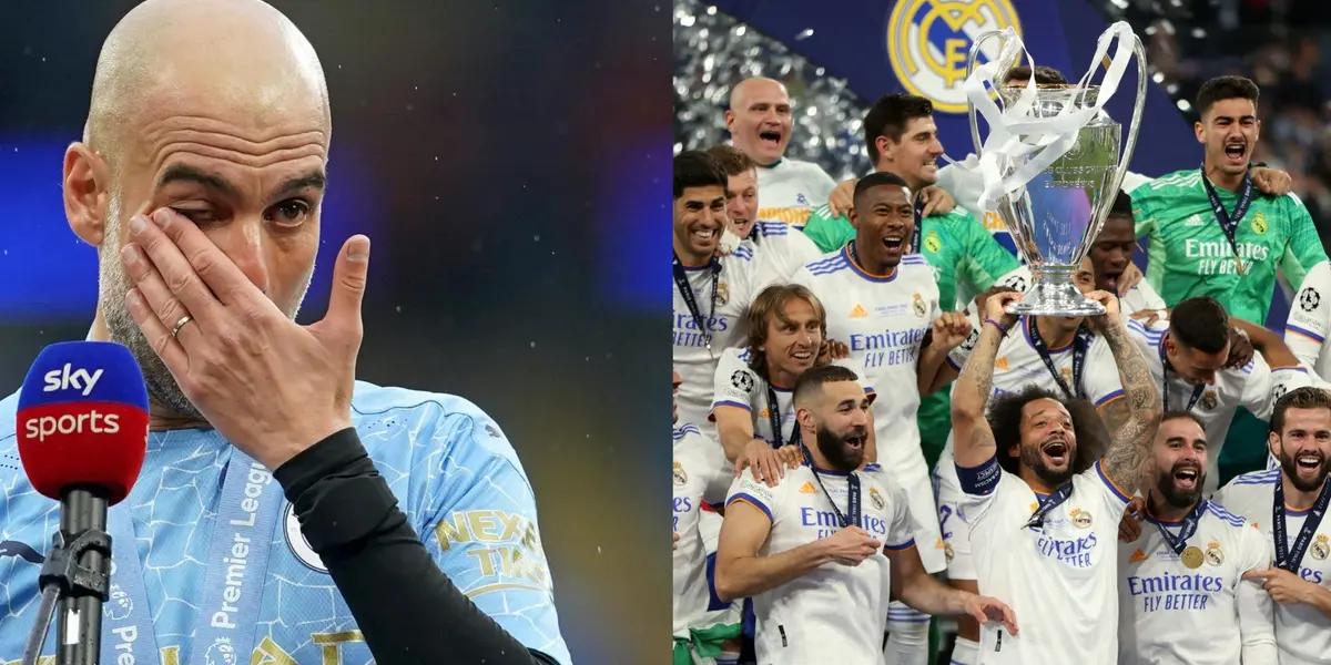 El entrenador catalán no pudo contener las lágrimas tras la obtención de un nuevo título