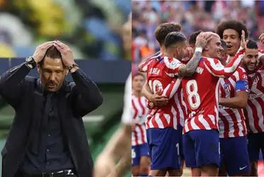 El entrenador colchonero deberá buscarle un reemplazante para este domingo.