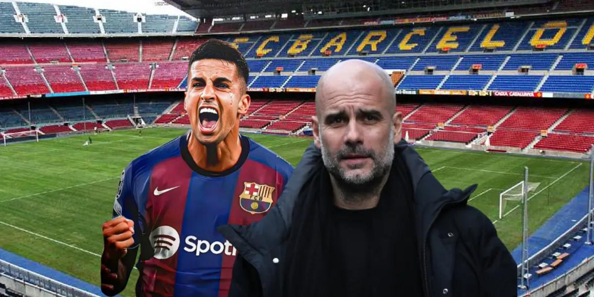 El entrenador del Manchester City hizo referencia a la posible salida de Joao Cancelo al Barcelona antes de que cierre el mercado.