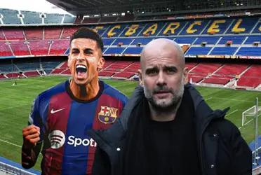 El entrenador del Manchester City hizo referencia a la posible salida de Joao Cancelo al Barcelona antes de que cierre el mercado.