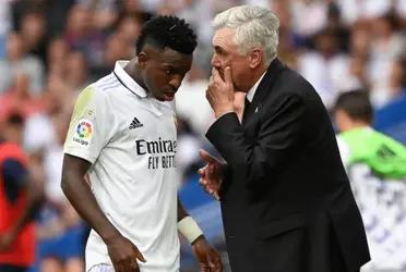 El entrenador del Real Madrid hizo referencia a una acción especial que le genera malestar con el futbolista brasileño.