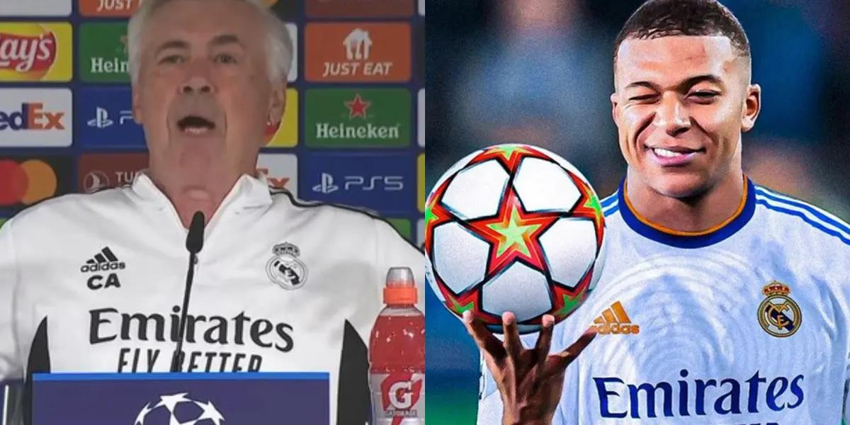 El entrenador del Real Madrid tuvo su impresión por la posible llegada de Mbappé.